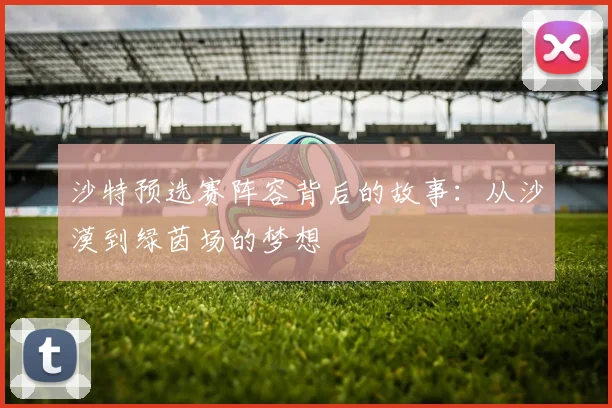 沙特预选赛阵容背后的故事：从沙漠到绿茵场的梦想